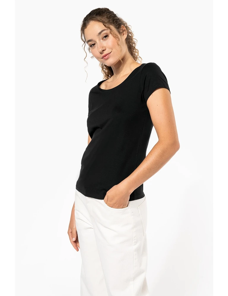 K384 · LADIES’ BOAT NECK SHORT-SLEEVED T-SHIRT