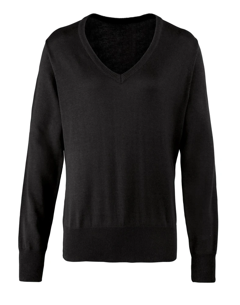 PR696 · Ladies' V Neck Knitted Sweater