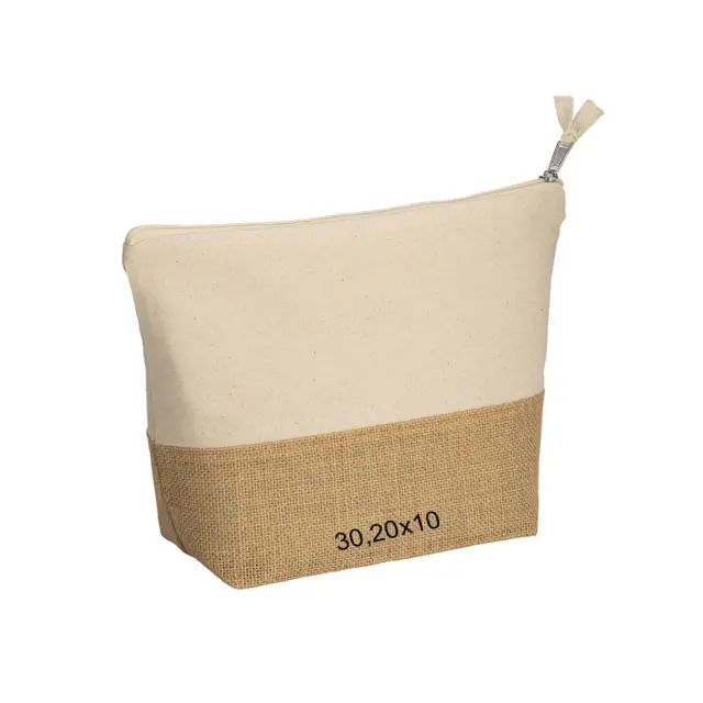 280 gsm cotton beauty case with jute lining