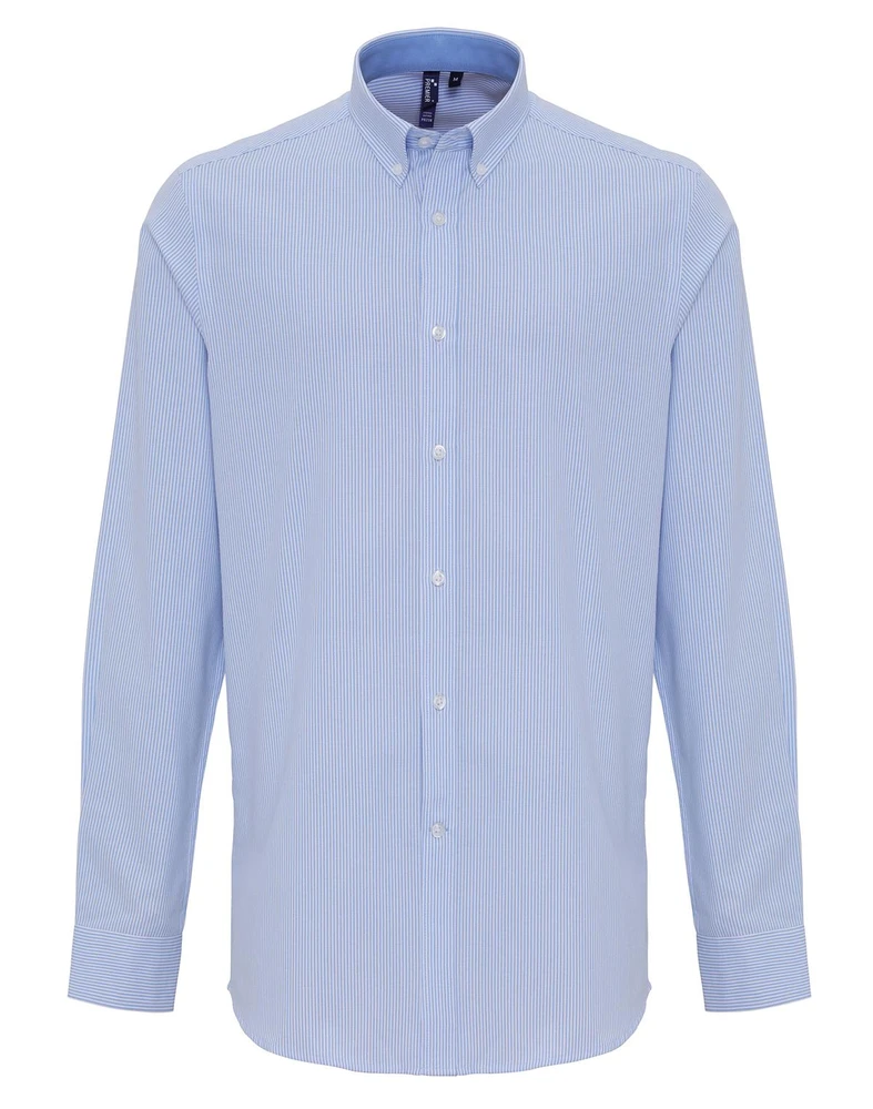 PR238 · Men's Cotton Rich Oxford Stripes Shirt